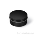 80ml round aluminyo lata para sa lip balm cosmetics